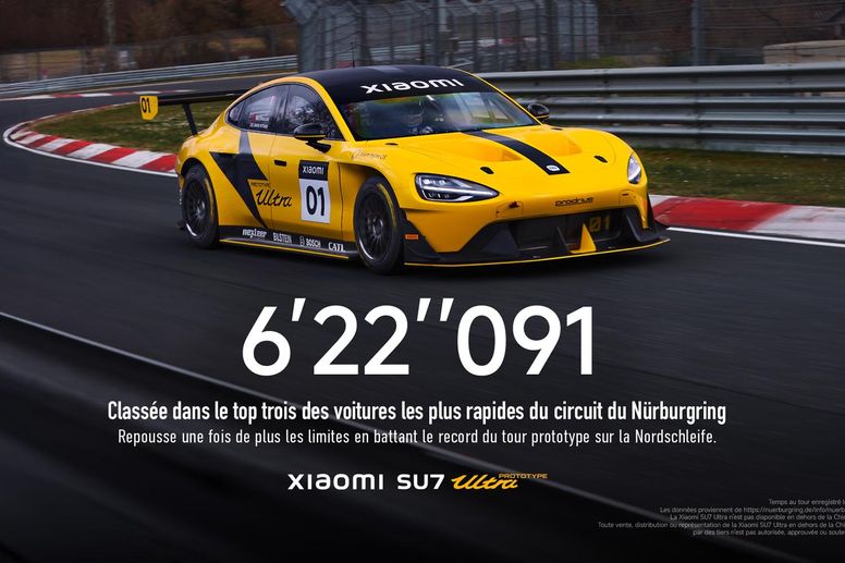 Xiaomi signe un chrono décoiffant sur la Nordschleife