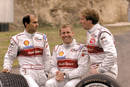 Emanuele Pirro, Tom Kristensen et Franck Biela