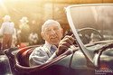 Sir Stirling Moss en Jaguar XK120