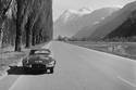 La Jaguar Type E conduite par la route au Salon de Genève 1961
