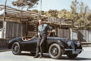 David Gandy et sa Jaguar XK120 1954