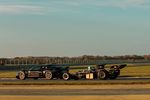Jenson Button en piste à Hethel avec la Radford Lotus Type 62-2 JPS