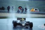 Ayrton Senna (Lotus 97T) à Estoril en 1985 - Crédit photo : Team Lotus