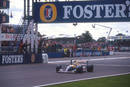 Nigel Mansell et la Williams FW14B au GP de Grande-Bretagne 1992