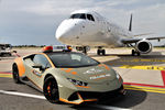 Lamborghini Huracan Evo « Follow Me » de l'aéroport de Bologne