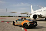 Lamborghini Huracan Evo « Follow Me » de l'aéroport de Bologne