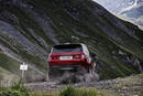 Le Range Rover Sport sur la descente de Mürren, en Suisse