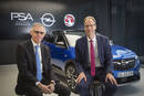 Carlos Tavares, patron de PSA, et Michael Lohscheller, PDG d'Opel