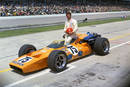 Carl Williams et la McLaren M15 à Indianapolis en 1970