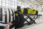 Prototypes Lotus Evija dans les ateliers d'Hethel, Norfolk