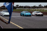 Match : Porsche Taycan Turbo vs 911 GT3 RS vs 911 GT3 Cup