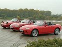 Trois générations de Mazda MX-5