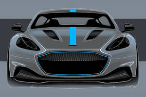 Aston Martin RapidE : un cran au dessus de la Tesla Model S