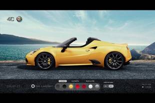 Un site interactif pour l'Alfa Romeo 4C Spider