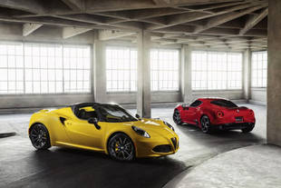 Alfa Romeo 4C Coupé et Spider : des nouveautés pour les USA