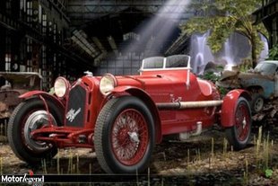 Alfa Romeo haut en tableaux 