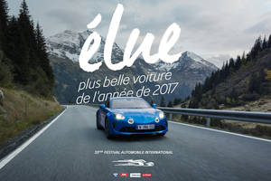 L'Alpine A110 élue plus belle voiture de l'année 2017