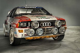 Une Audi Quattro historique à Goodwood