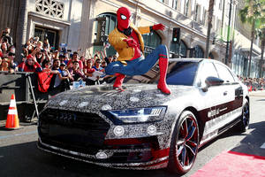 L'Audi A8 s'invite sur la première du Spider-Man : Homecoming