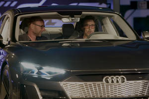 Robert Downey Jr (Iron Man) présente l'Audi e-tron GT concept