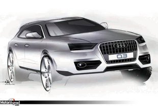 Premiers sketchs pour l'Audi Q3