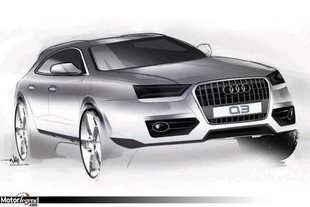 Premiers sketchs pour l'Audi Q3