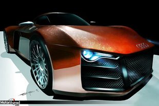 Audi R10 V10, vue d'artiste