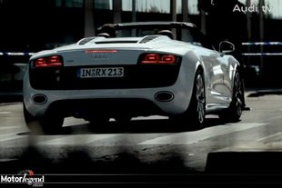 Audi R8 V10 Spyder en vidéo