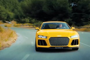 L'Audi Sport Quattro Concept en action