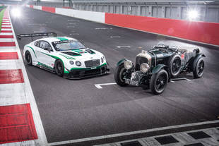Les Bentley Blower et Continental GT3 réunies à Silverstone