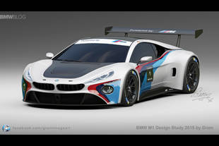 BMW M1 design study par Giom Mouton