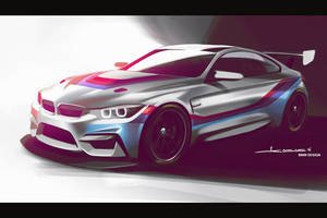 La BMW M4 GT4 dans les starting-blocks