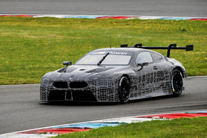 La BMW M8 GTE en piste sur le Lausitzring