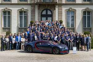 La 100ème Bugatti Chiron est avancée