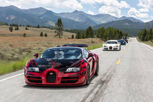 Une Bugatti Veyron l'Or Rouge flashée à 379 km/h 