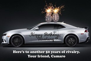 Un gâteau d'anniversaire pour la Ford Mustang