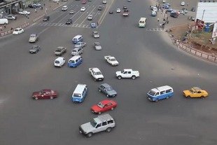 Circulation anarchique à Addis Abeba