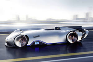 Pebble Beach : concept Mercedes EQ Silver Arrow 