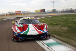 WEC : la Ferrari 488 GTE Evo en piste à Fiorano