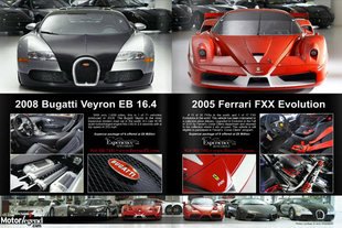 Une collection de supercars en vente