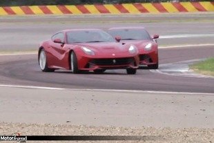 Les pilotes Ferrari en F12 Berlinetta