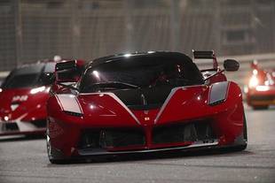 La Ferrari FXX K en piste à Abu Dahbi