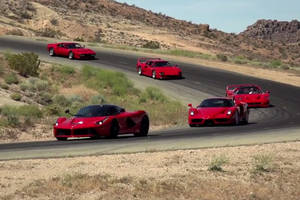 Cinq Ferrari réunies autour de Jay Leno