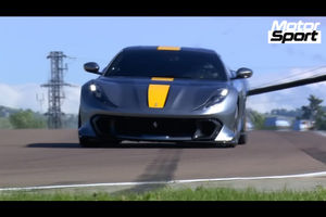 La nouvelle Ferrari 812 Competizione en action à Fiorano