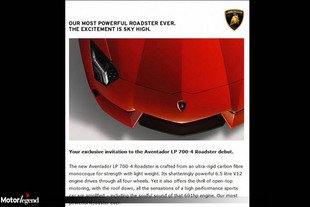 L'Aventador Roadster bientôt présentée