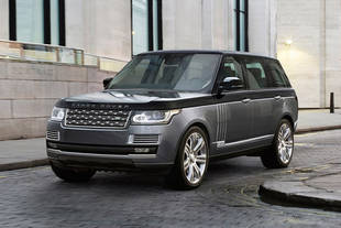 Land Rover planche sur un Range Rover de luxe