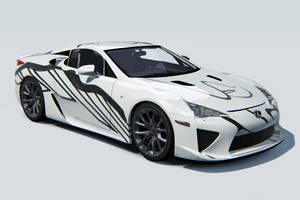 Une Lexus LFA Art Car présentée aux 24 Heures de Spa