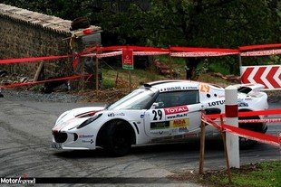 Une Lotus Exige pour le rallye 