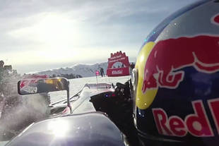 Max Verstappen en F1 sur la neige de Kitzbühel