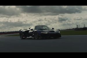 La McLaren W1 en essais sur le circuit de Silverstone